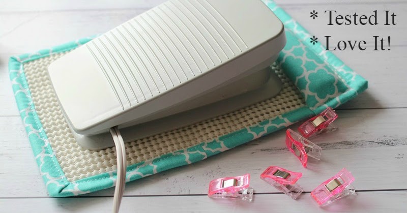 How to make a non slip sewing machine pedal mat! 