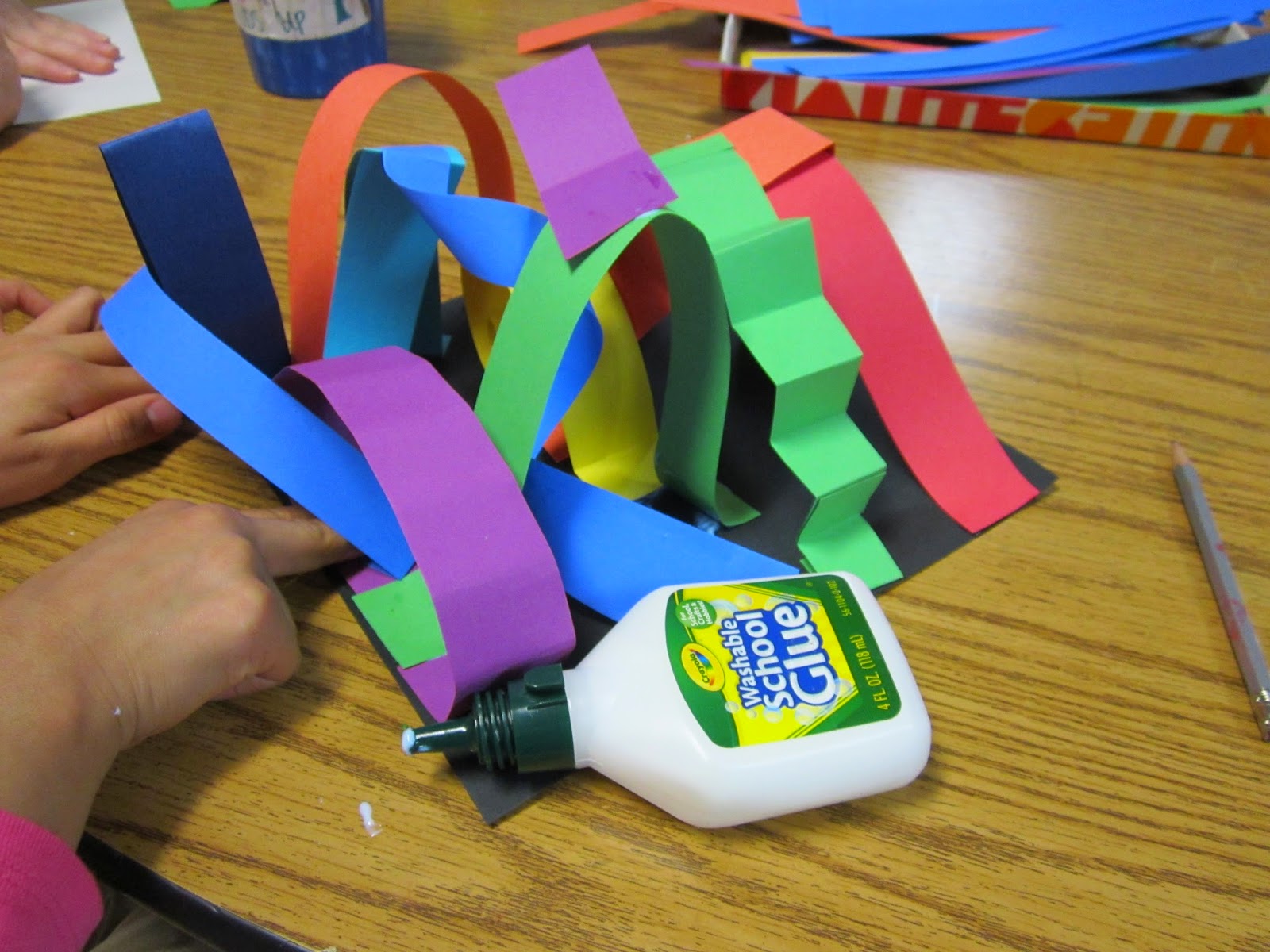 ChumleyScobey Art Room Paper Line Sculpture