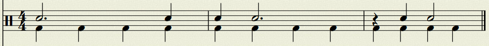 dotted half rest dotted half rest