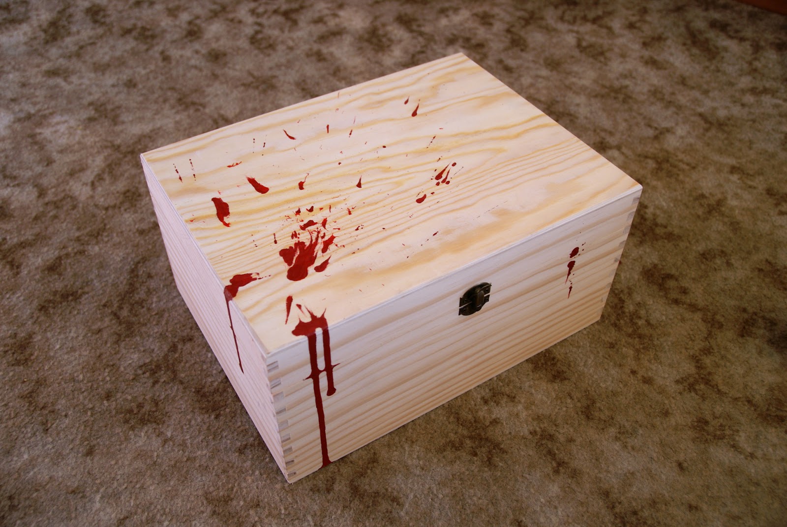 Box with blood