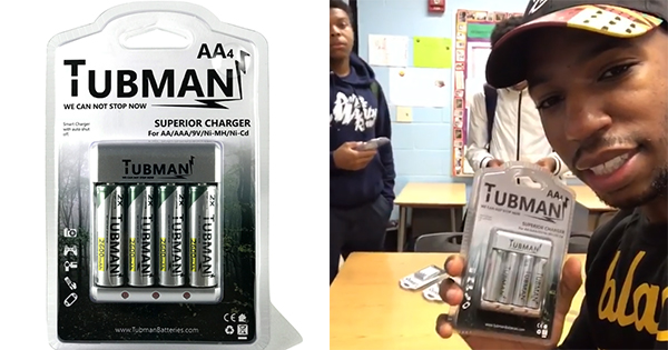 Black-owned Tubman Rechargeable Batteries