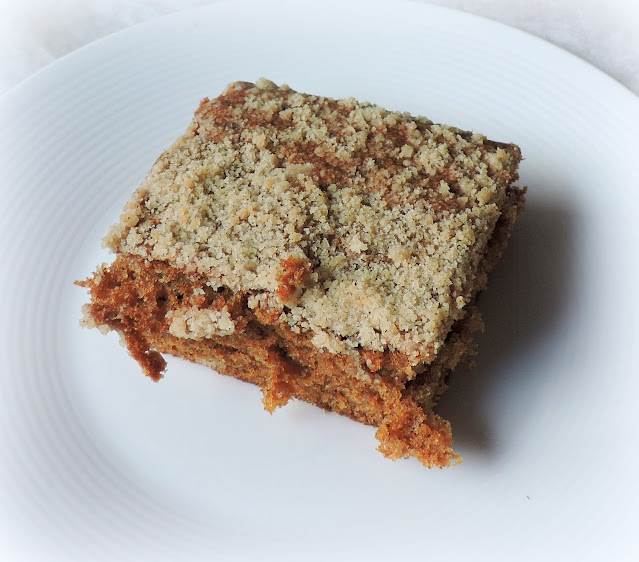 Ginger Crumb Cake with Butter Sauce