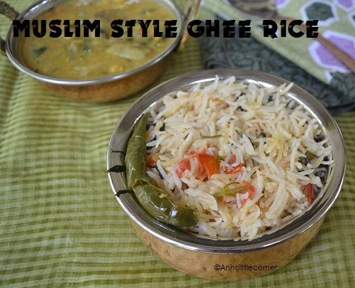 Muslim Style Ghee Rice