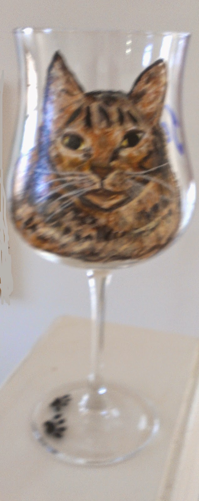 cat wine glass, animal wine glass