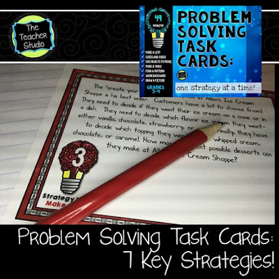 Teaching students how to solve word problems is one of our most important math job! Problem solving strategies are key as well as finding differentiated, just right problems that are engaging and have real-world situations. Check out these problem solving tips! third grade math, fourth grade math, fifth grade math, problem solving, word problems, problem solving strategies, word problem printables, word problem worksheets