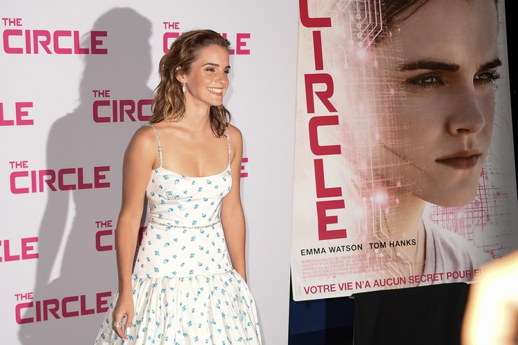 Emma Watson at the Paris Premiere of 'The Circle' June 21, 2017.