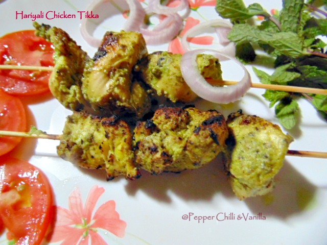 chicken hariyali kabab/chicken hariyali tikka recipe