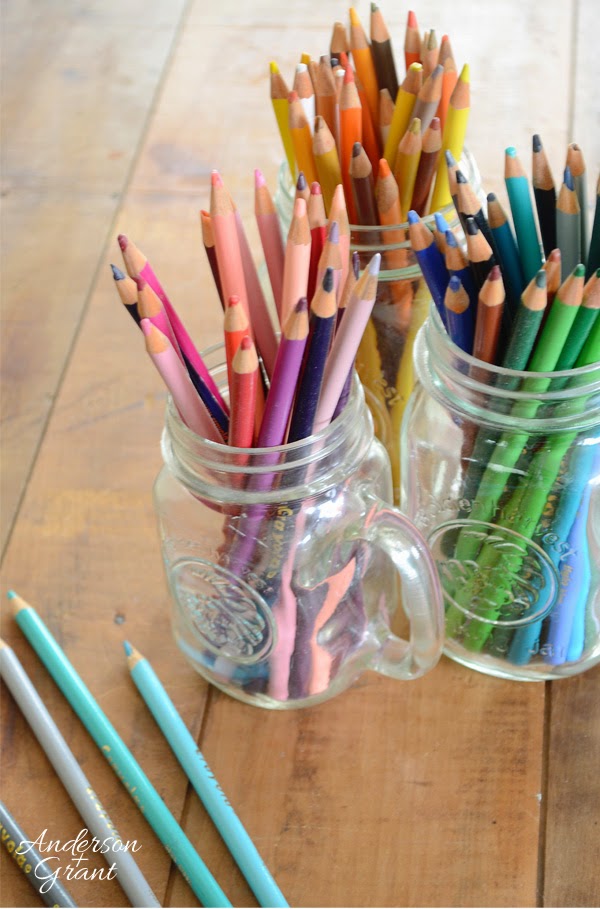 Use crayons or colored pencils to experiment with finding the colors that compliment your decorating style | www.andersonandgrant.com