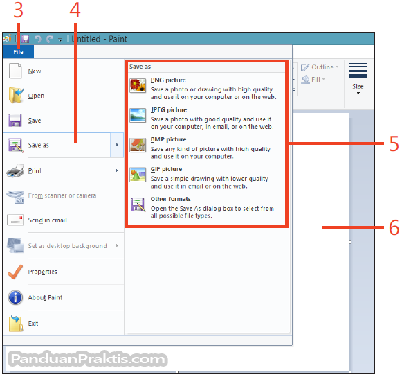 Menjelajahi Ribbon Aplikasi Paint Di Windows 8.1