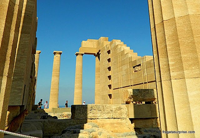 Acrópole de Lindos - Grécia - Templo de Atena
