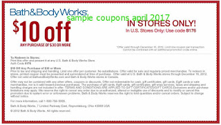 Bath And Body Works coupons april
