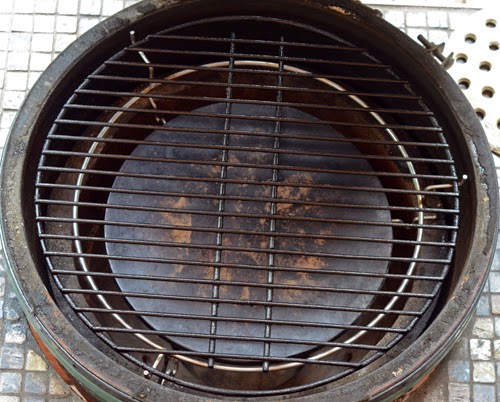 Kamado格栅间接与罗斯韦尔钻机设置 间接热,Kamado烧烤烘烤