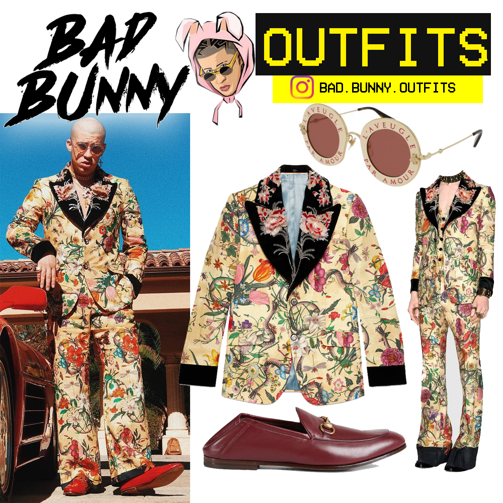 Bad Bunny Outfits: BAD BUNNY OUTFIT CHAMBEA (inspirado)