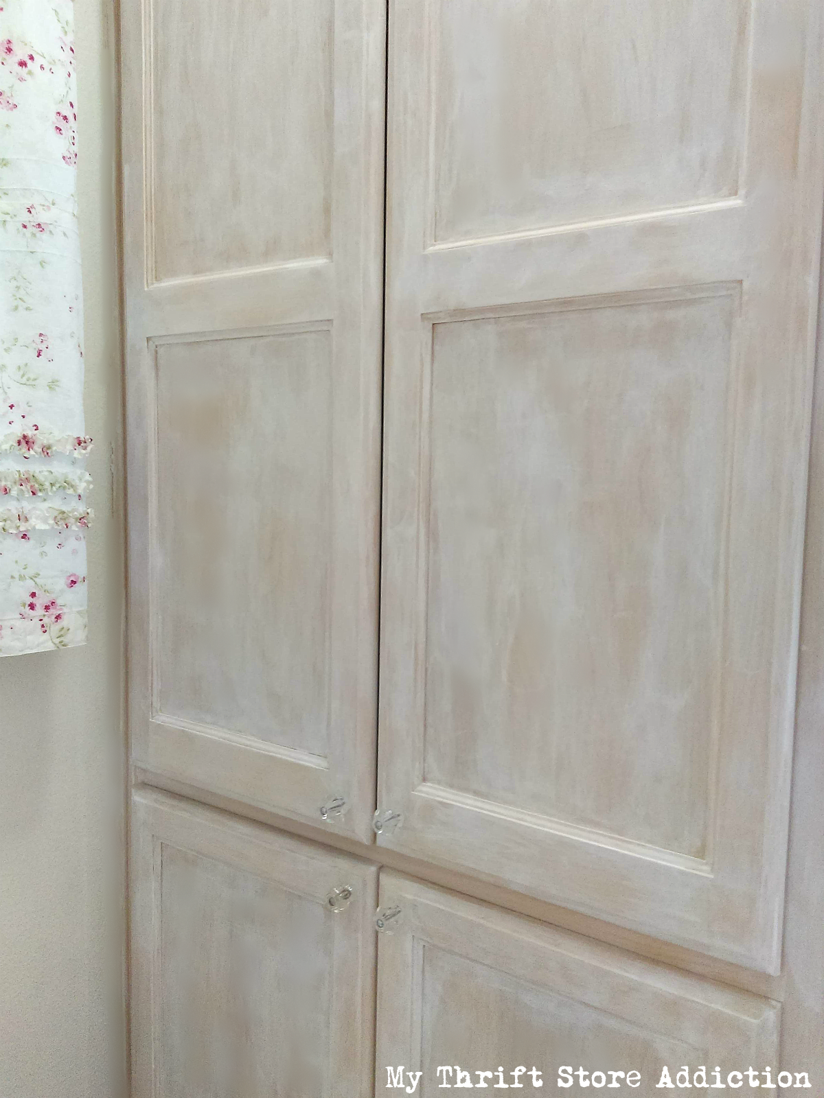 how to whitewash cabinets and doors 