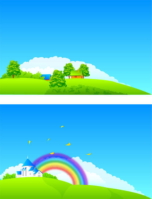 Background phong cảnh - mầm non trẻ thơ vector ~ MrPixelVn - Chia sẻ Đồ họa  vector pixel miễn phí