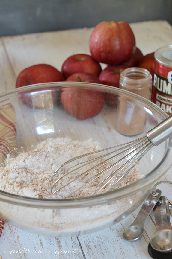 Making apple muffins | www.andersonandgrant.com