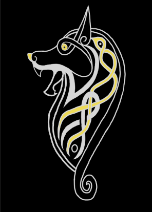 Art of Race Carr: Celtic Wolf Symbol