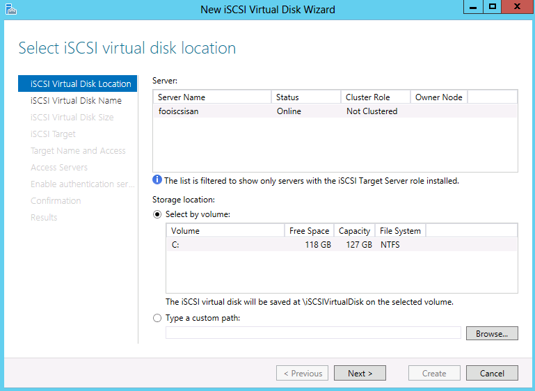 Iscsi disk. Iscsi disk
