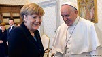 German Chancellor Merkel meets with Pope Francis