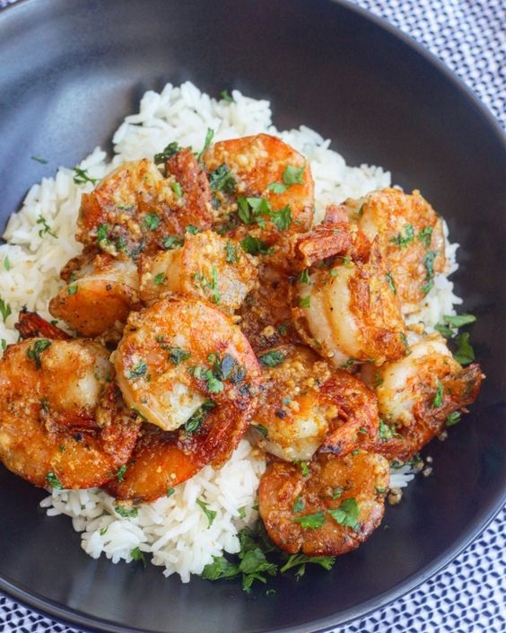 Hawaiian Garlic Shrimp