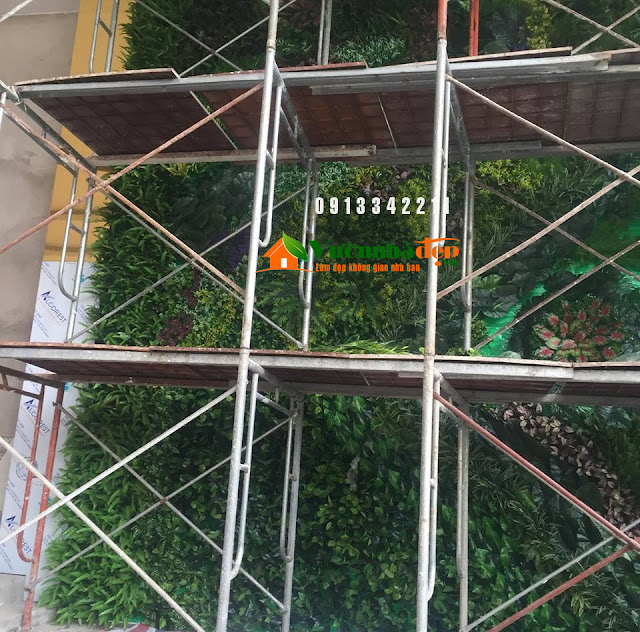 Thi Công tường cây giả - Đẹp như tường cây thật - 17