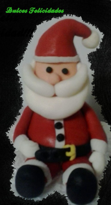 Papá Noel fondant