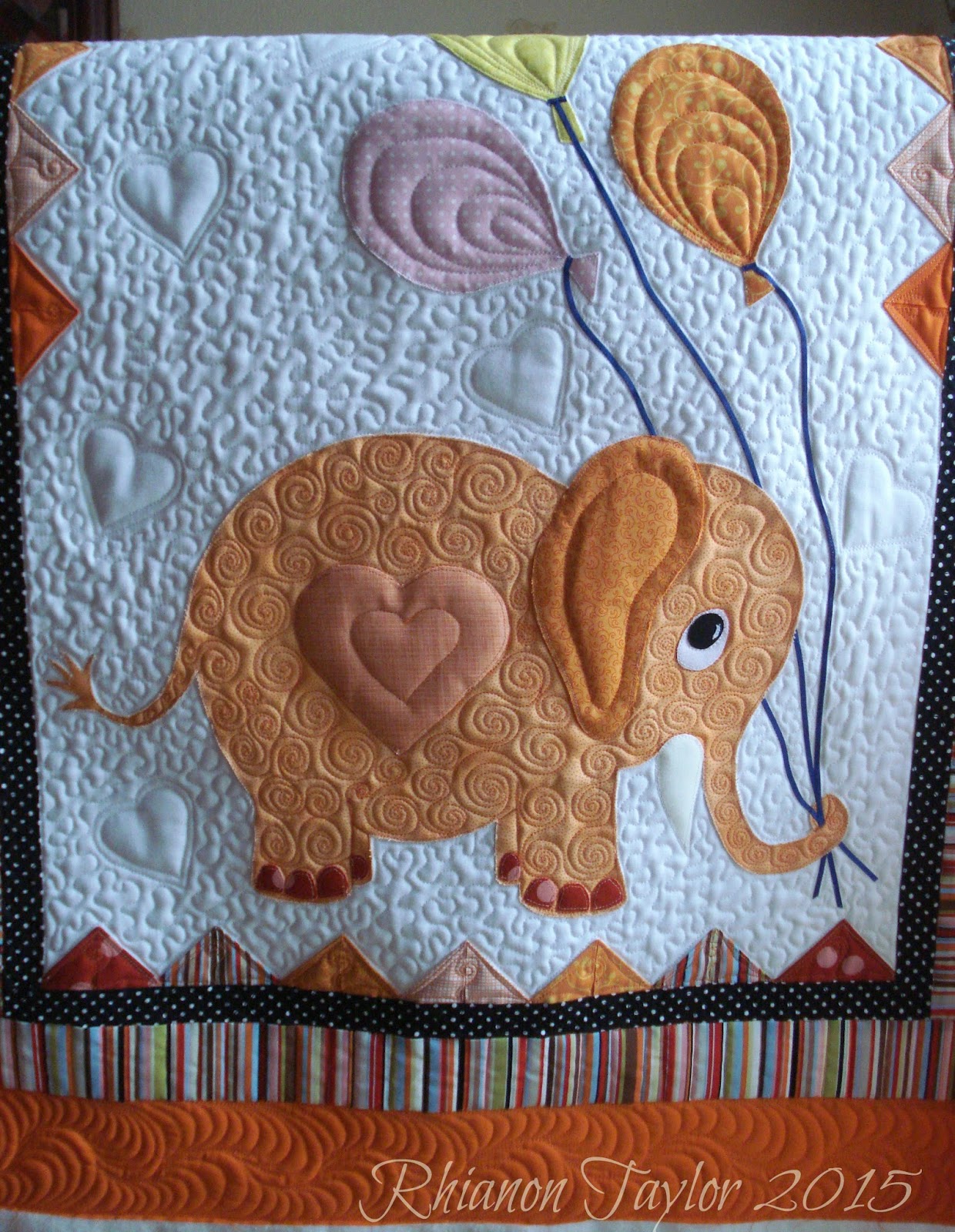 The Nifty Stitcher Penelope's Elephant Baby Quilt