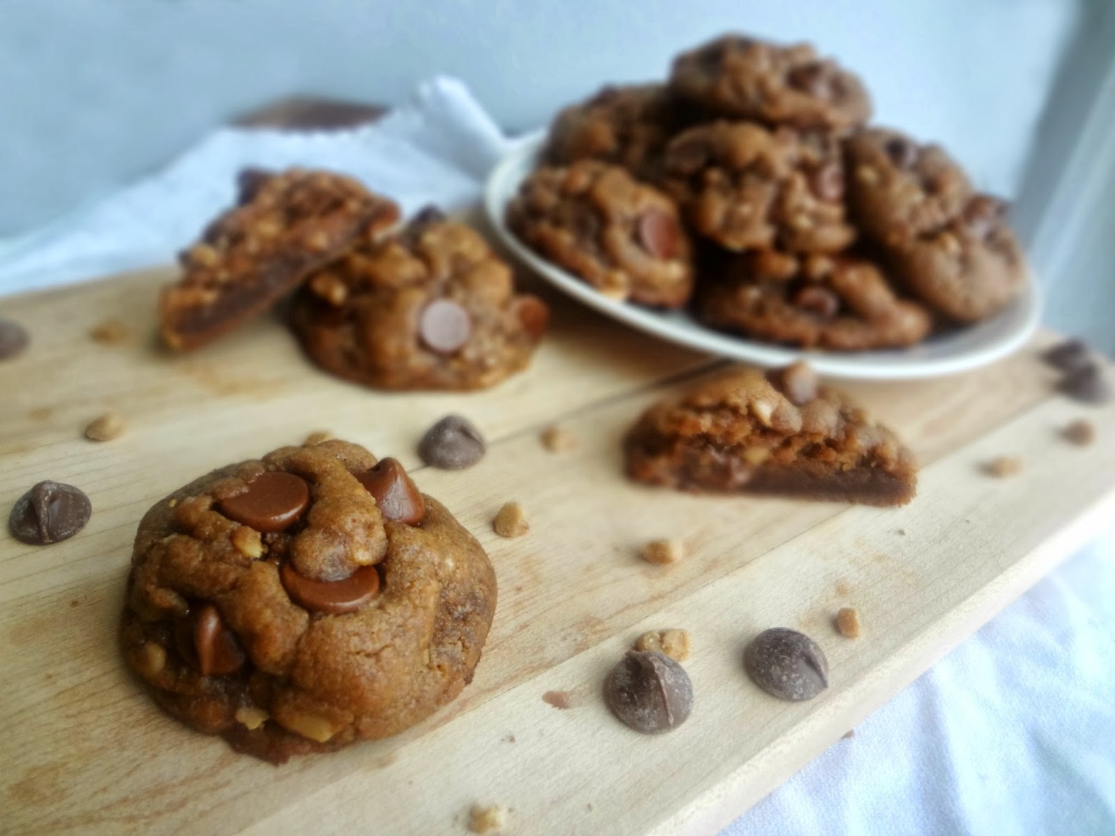 The Cooking Actress Toffee & Milk Chocolate Peanut Butter Cookies