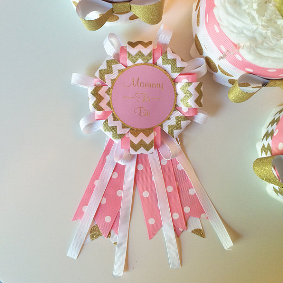 not just another southern gal pink and gold mommy to be pin baby