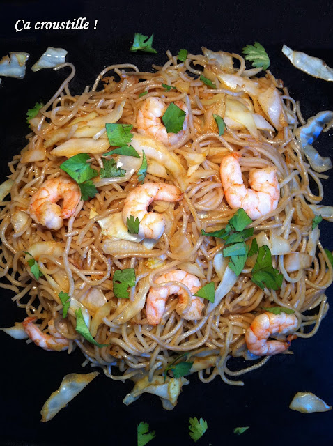 Ça croustille !: WOK DE CREVETTES ET CHOU CHINOIS