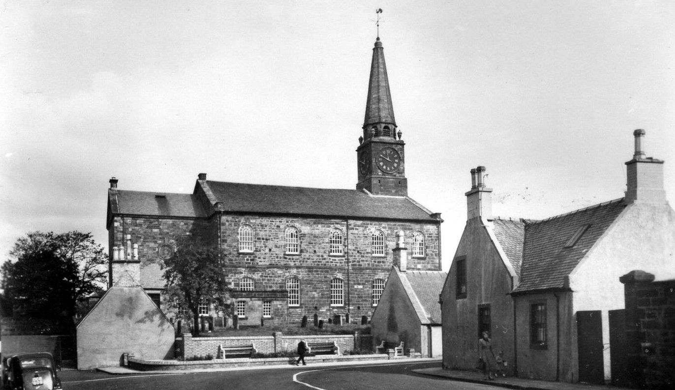 Tour Scotland Old Photograph Parish Church Galston Scotland