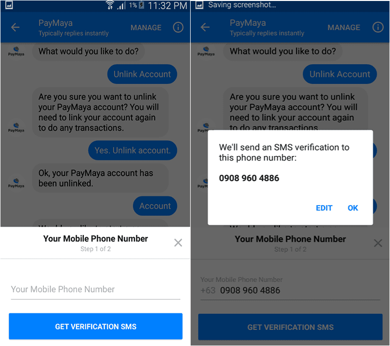 Enter your mobile number and confirm Enter your mobile number and confirm