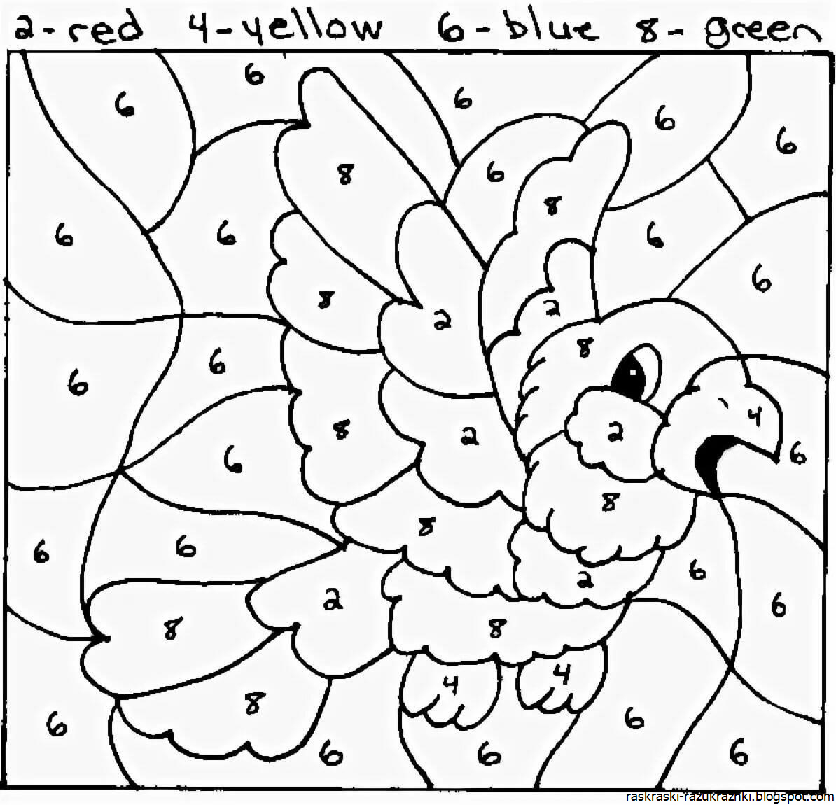 Раскраски Для Детей 6 7 По Номерам