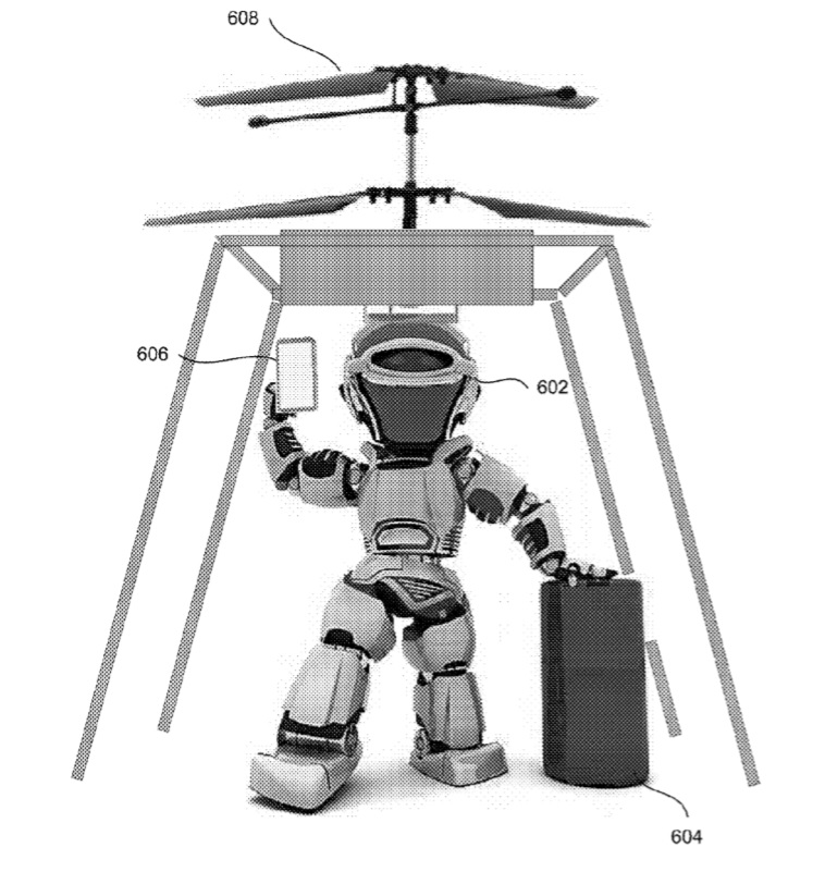Innovation Frontline Drone robot system for delivering goods