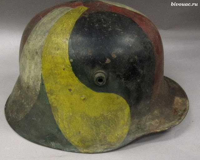 Германский стальной шлем Stahlhelm 16 в камуфляжной окраске. Немецкие штурмовые группы, Штурмовые группы, Штурмовые группы Первой мировой, Штурмовые части,