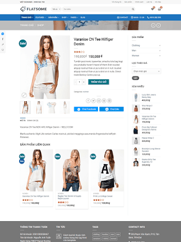 Mẫu giao diện bán hàng Flatsome Mega Shop