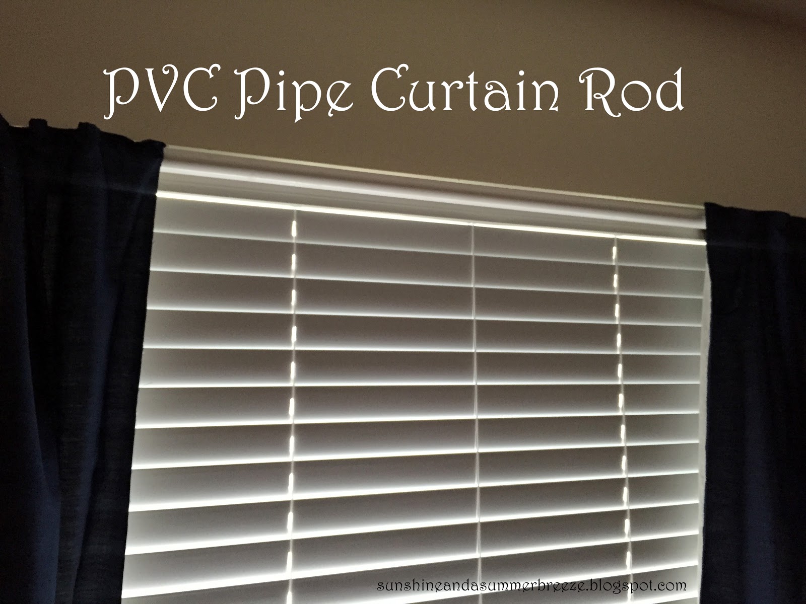 Sunshine and a Summer Breeze PVC Pipe Curtain Rod