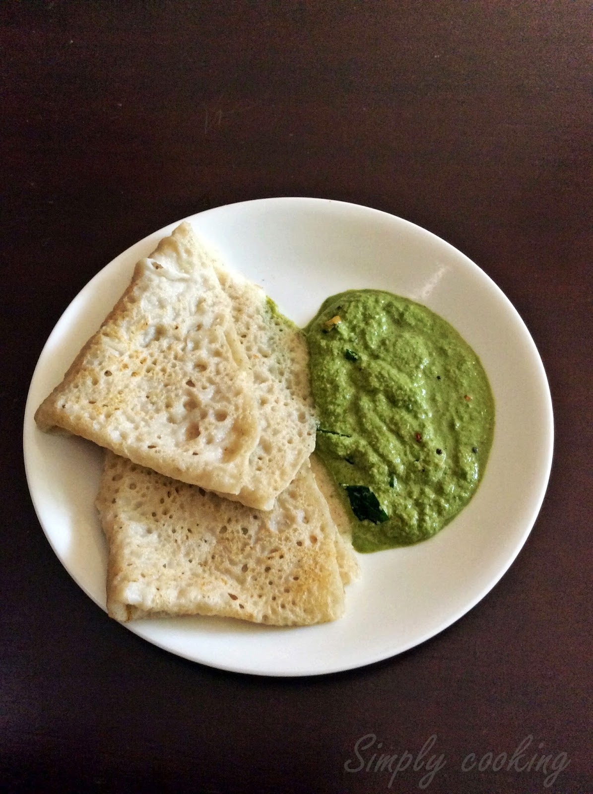 Simply cooking kitchen Instant barley dosa recipe