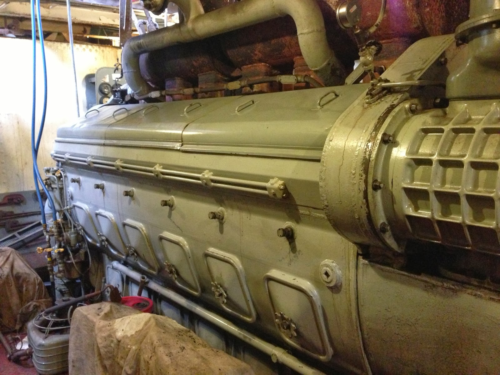 Sense & the City SMELL The engine room of the tugboat Pegasus