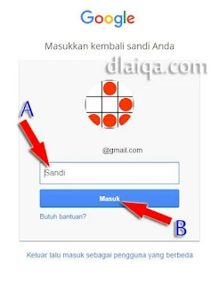 input password akun Gmail
