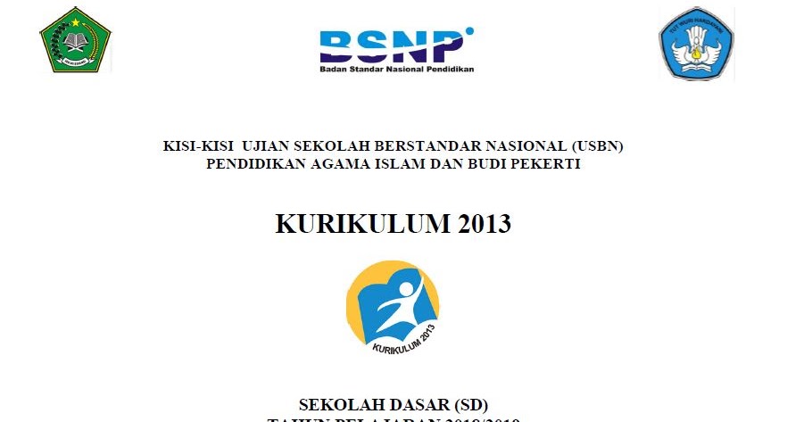 KisiKisi USBN PAI SD 2019 Portal Edukasi