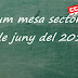 Resum de la mesa sectorial ( 7/06/17)