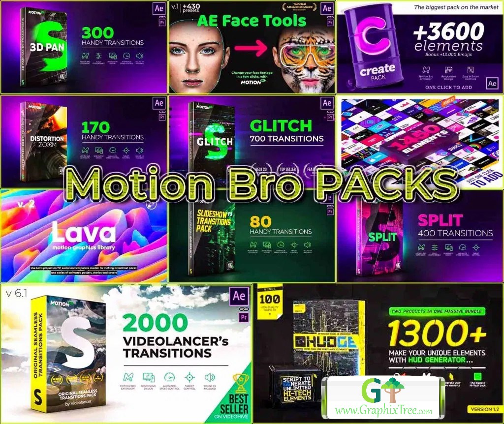Motion Bro All Packs For After Effects 2020 – Free Downoad