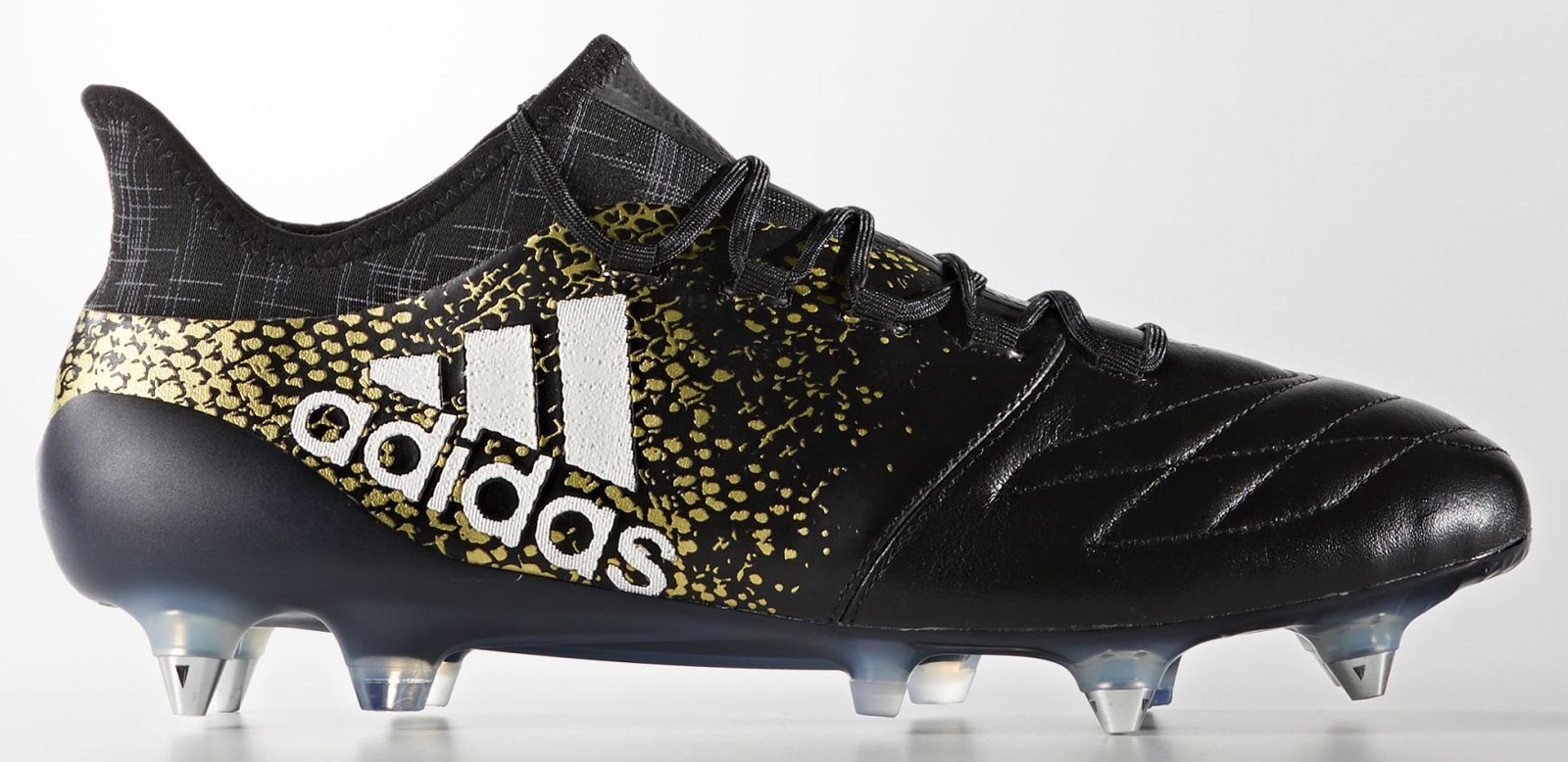 Black / Gold Adidas X 16.1 Leather 2016-2017 Boots Released Footy Headlines