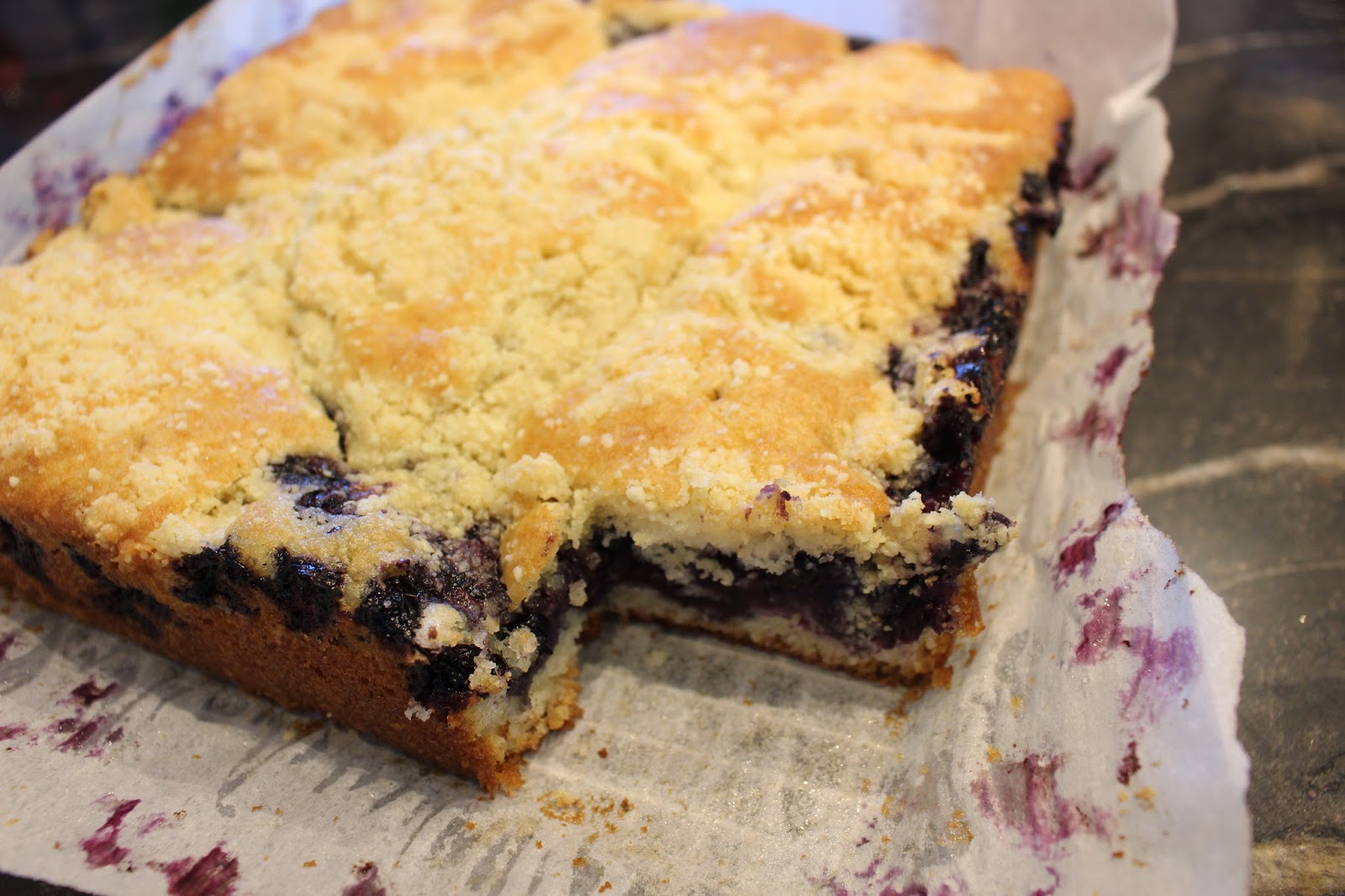 Secret Women's Recipes Blueberry Streusel Cake