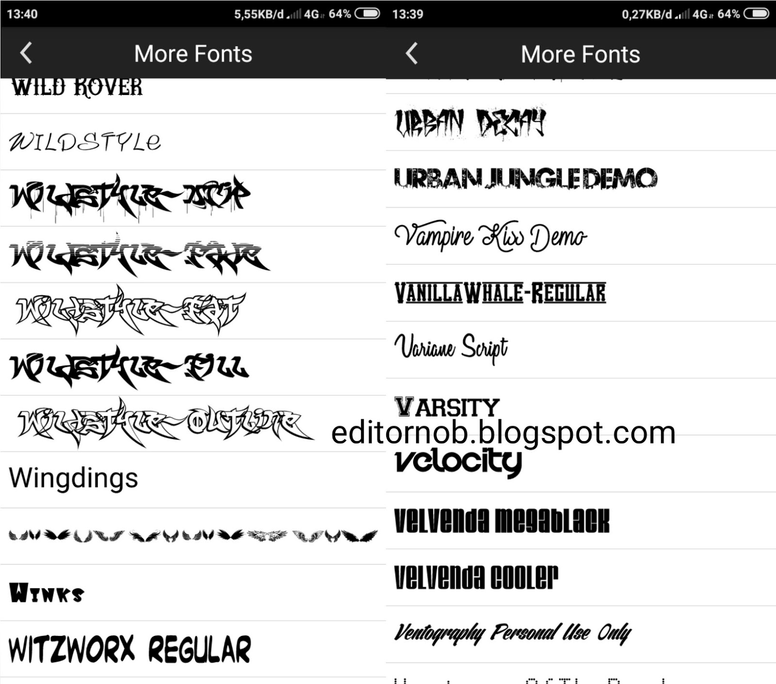 Download 2000+ Font Pack Keren Terbaru Picsay Pro