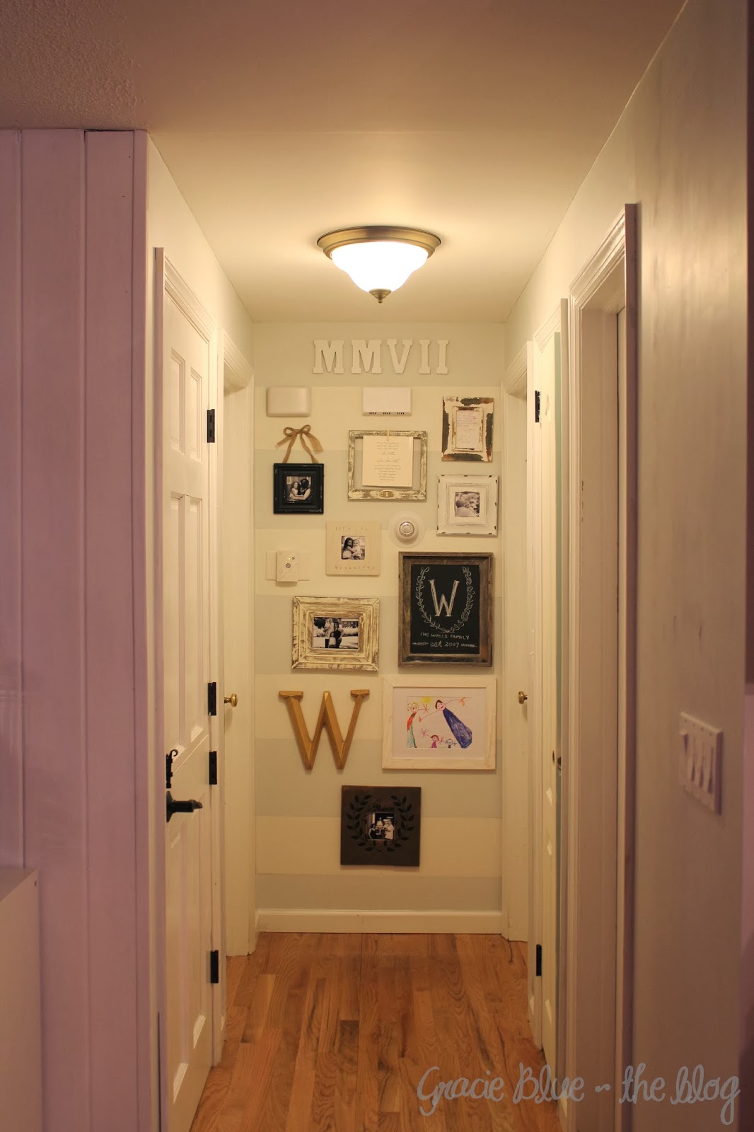 Gracie Blue : Hallway Update {the gallery wall}