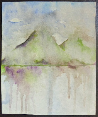 Carmen Wing - Purple Hills of Scotland - Watercolour Art Journal