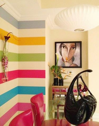 Pintura para pasillo de colores vivos