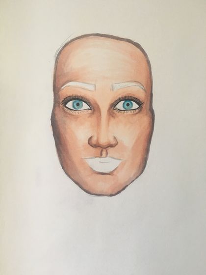 Mewarnai Wajah Dengan Crayon Gambar Mewarnai Gratis